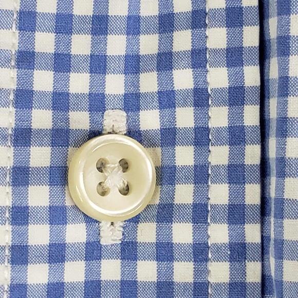 Polo Ralph Lauren Shirt Men's Size XLT Blue Gingham Pink Pony Button Down LS - Picture 6 of 14